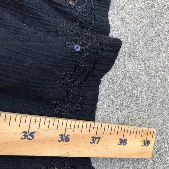 PINEAPPLE COVE Tunic Dress 2X Women Black Short Sleeve Pullover Swim Cover Shirt - Picture 2 of 7